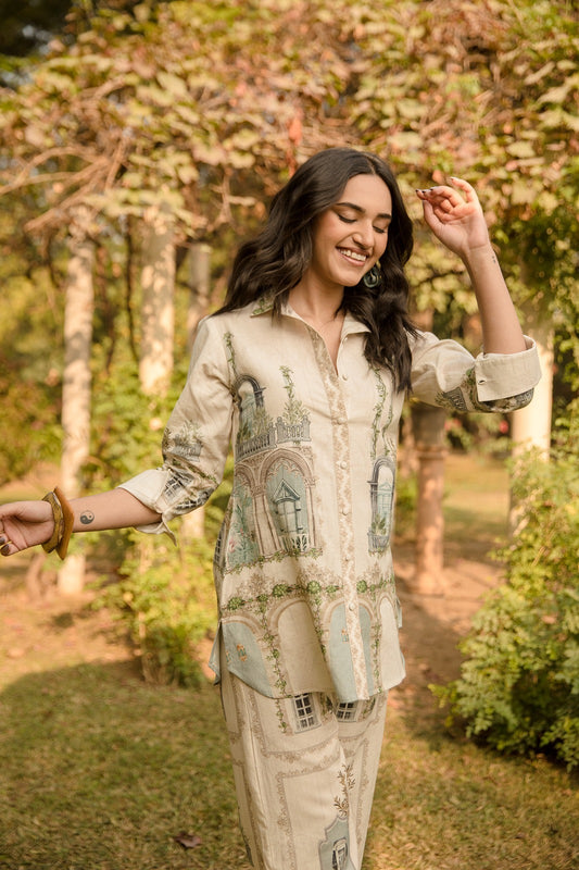 Forest Inspired Linen Co-Ord set