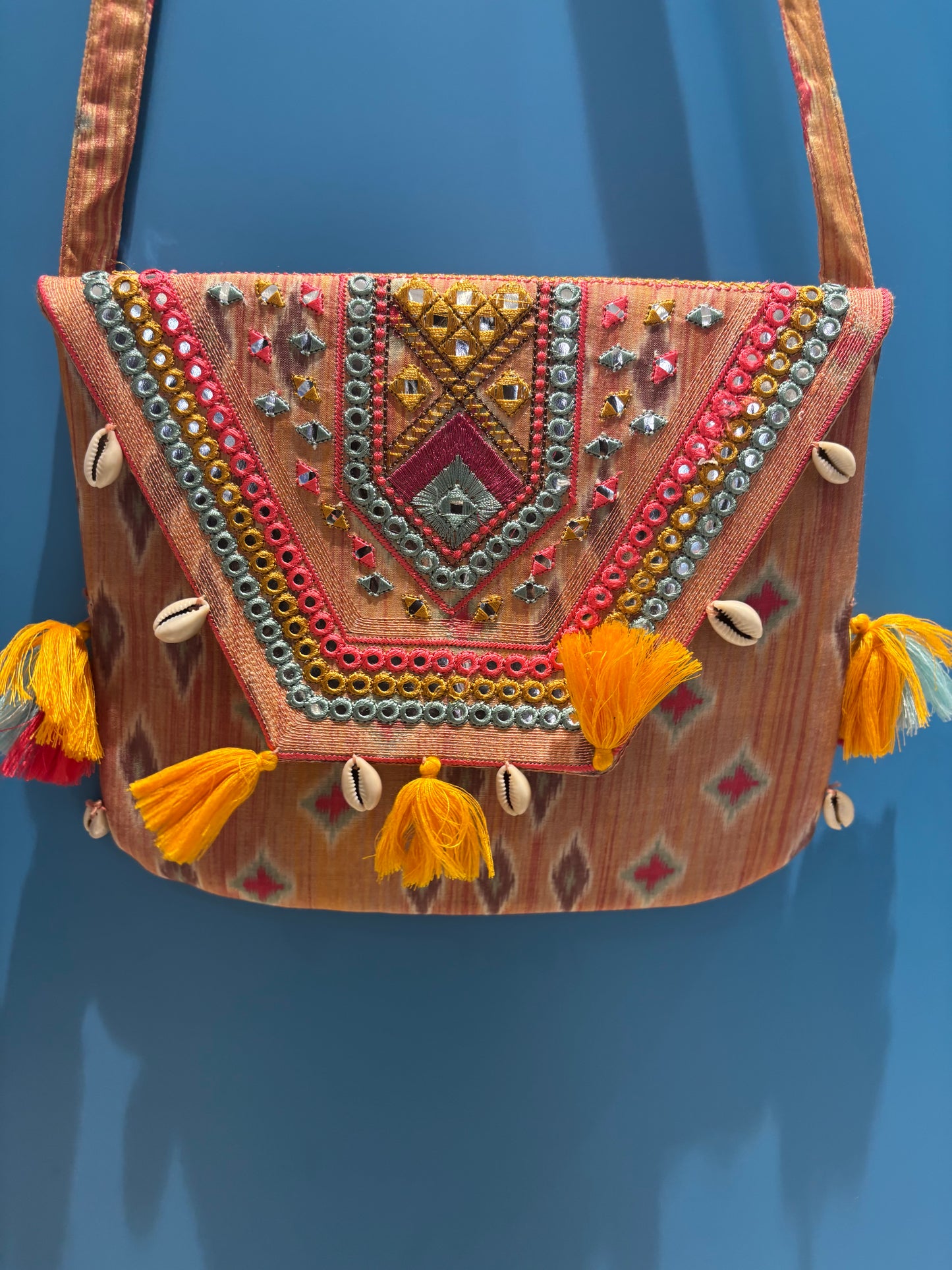 Indo-western Kurta Pant set Printed with Purse - Coord Set for Women