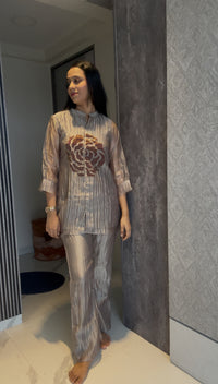 Indo-Western Floral Patchwork Co-Ord set