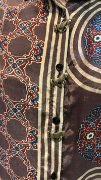 Ajrakh Shirt with statement horse buttons - shirt
