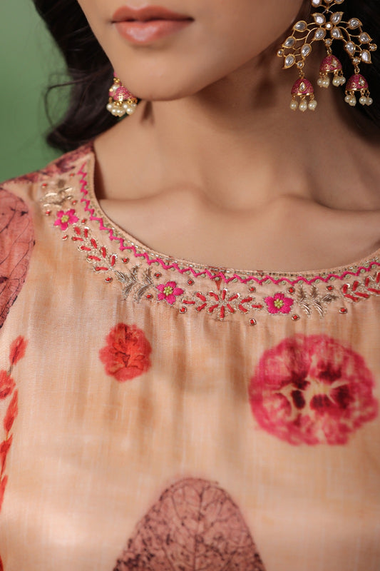 Muslin Suit Set for Women - Suit Set Kurti Pant Dupatta Set