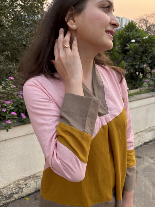 Colorblock Co-ord Set - Coord Set for Women