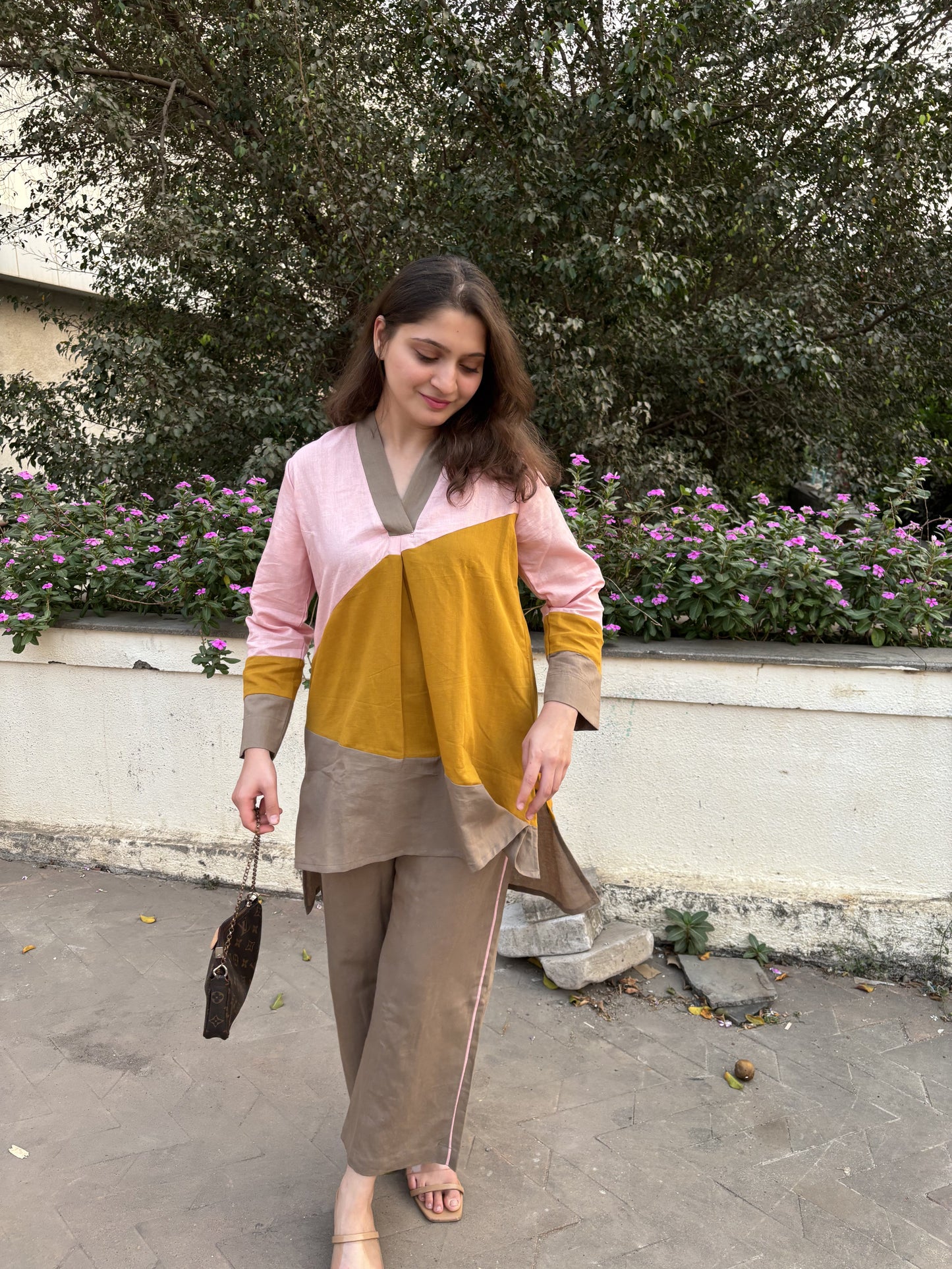 Colorblock Co-ord Set - Coord Set for Women