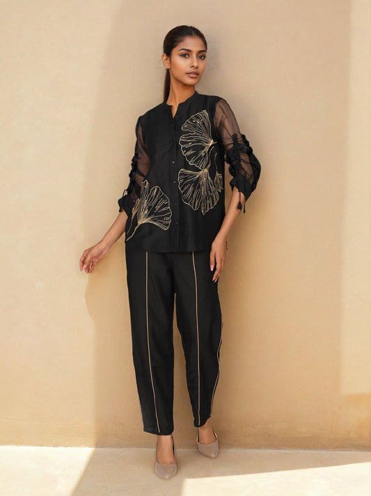 Partywear Black and Golden Co-Ord