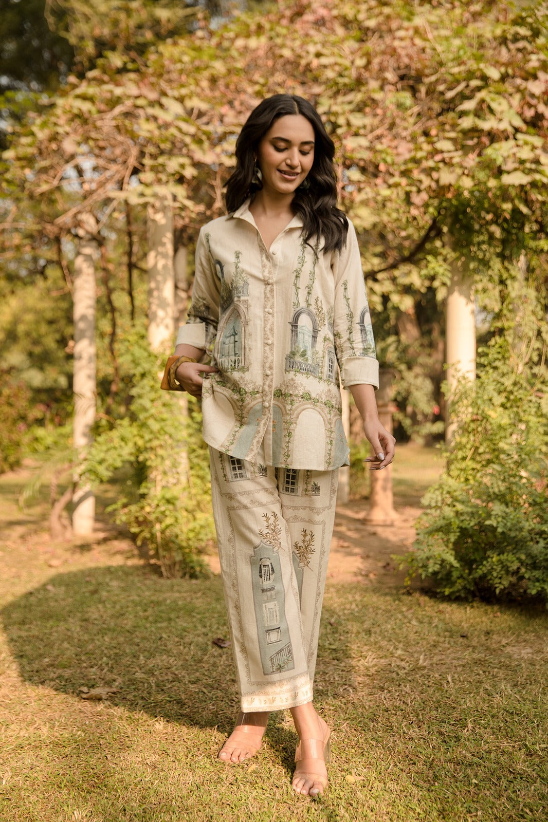 Forest Inspired Linen Co-Ord set