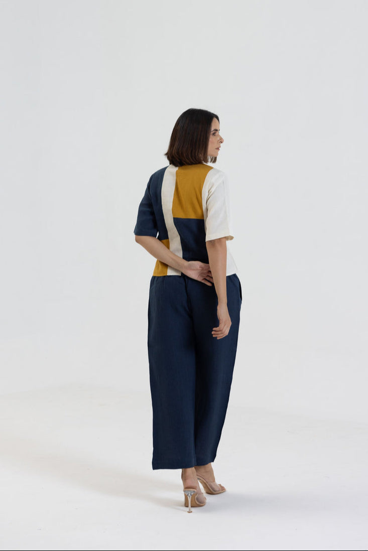 colourblock sustainable linen coordset