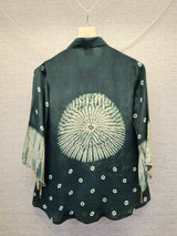 Designer Crepe Fabric Bandhej and Shibori Print shirt