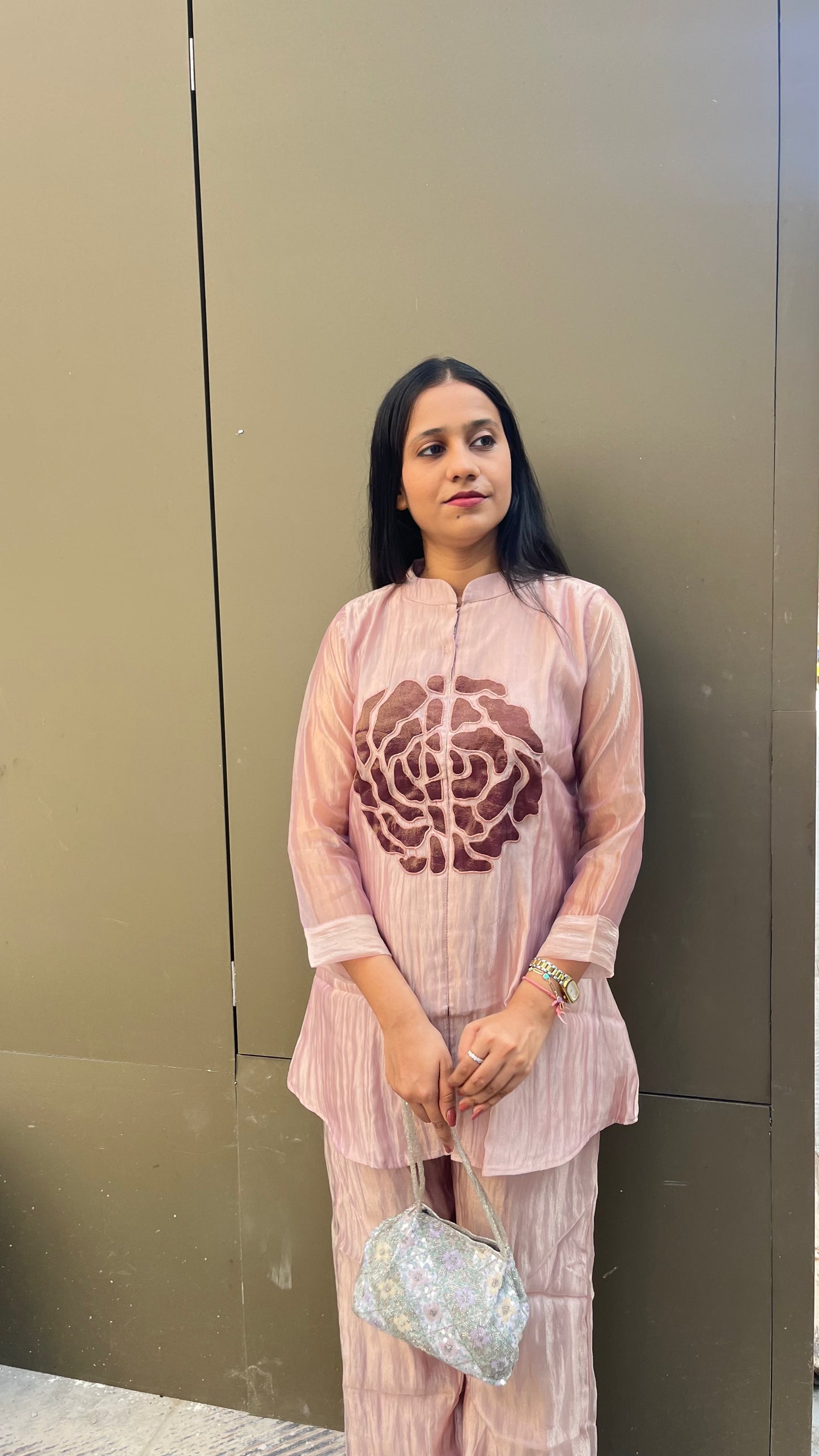 Indo-Western Floral Patchwork Co-Ord set