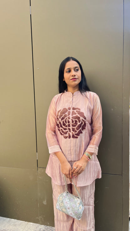 Indo-Western Floral Patchwork Co-Ord set