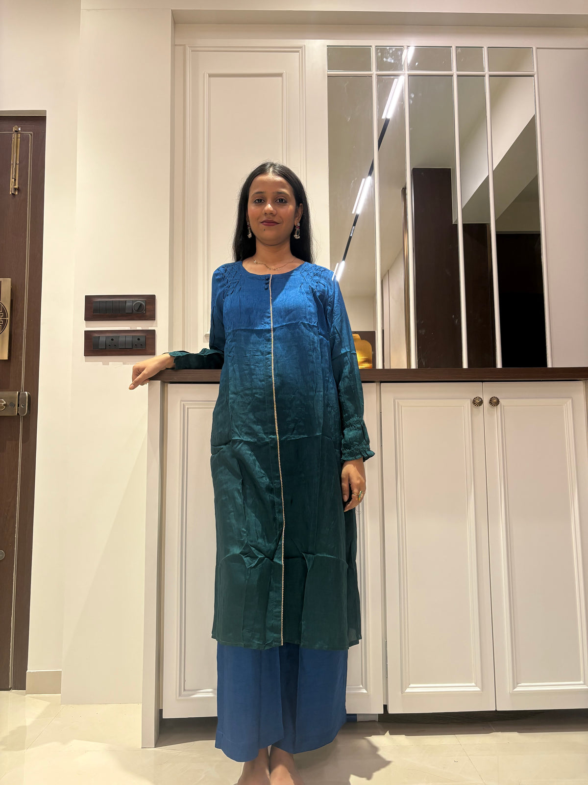 Laila Dual Tone Kurta Pant Set