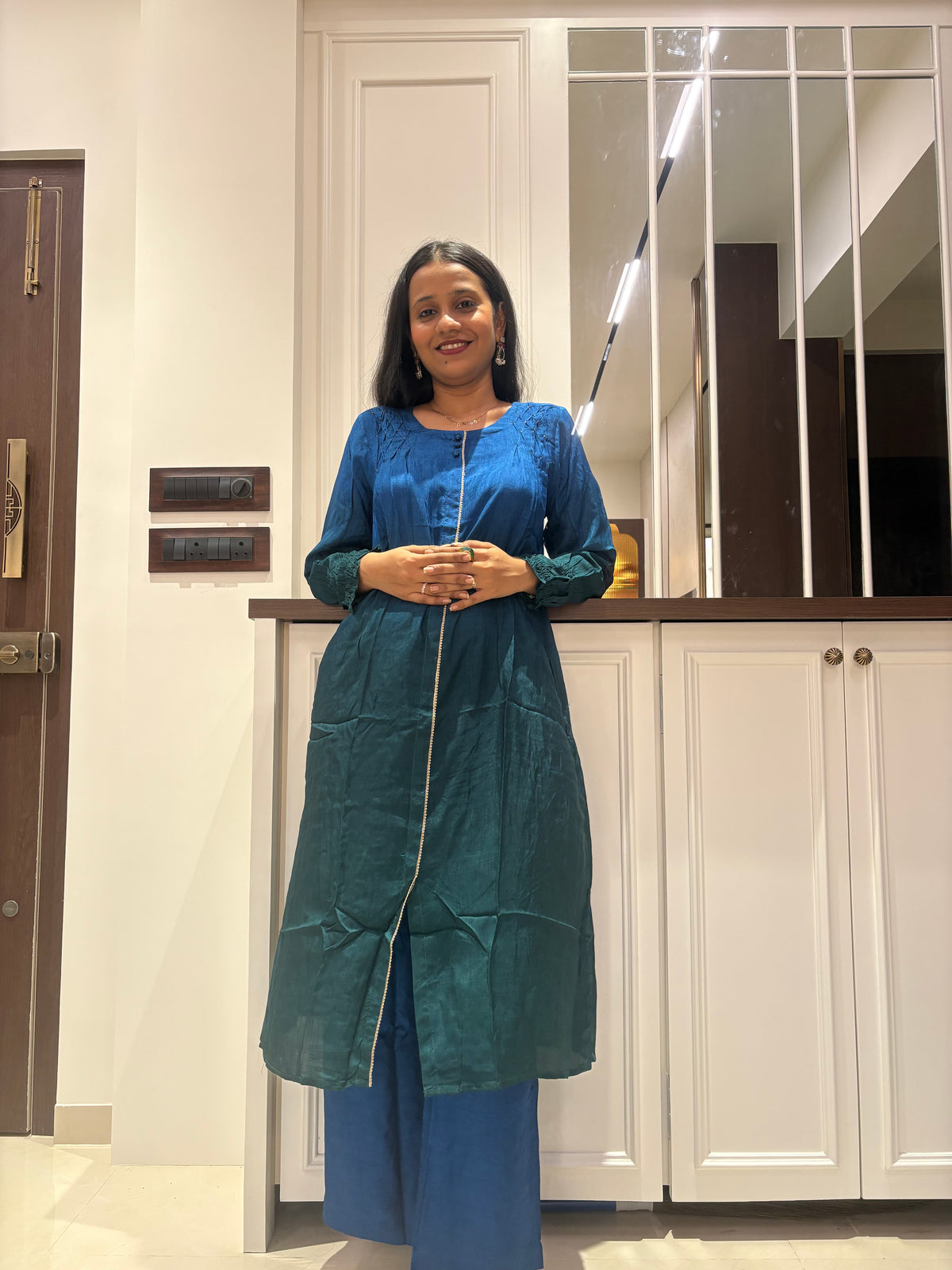 Laila Dual Tone Kurta Pant Set