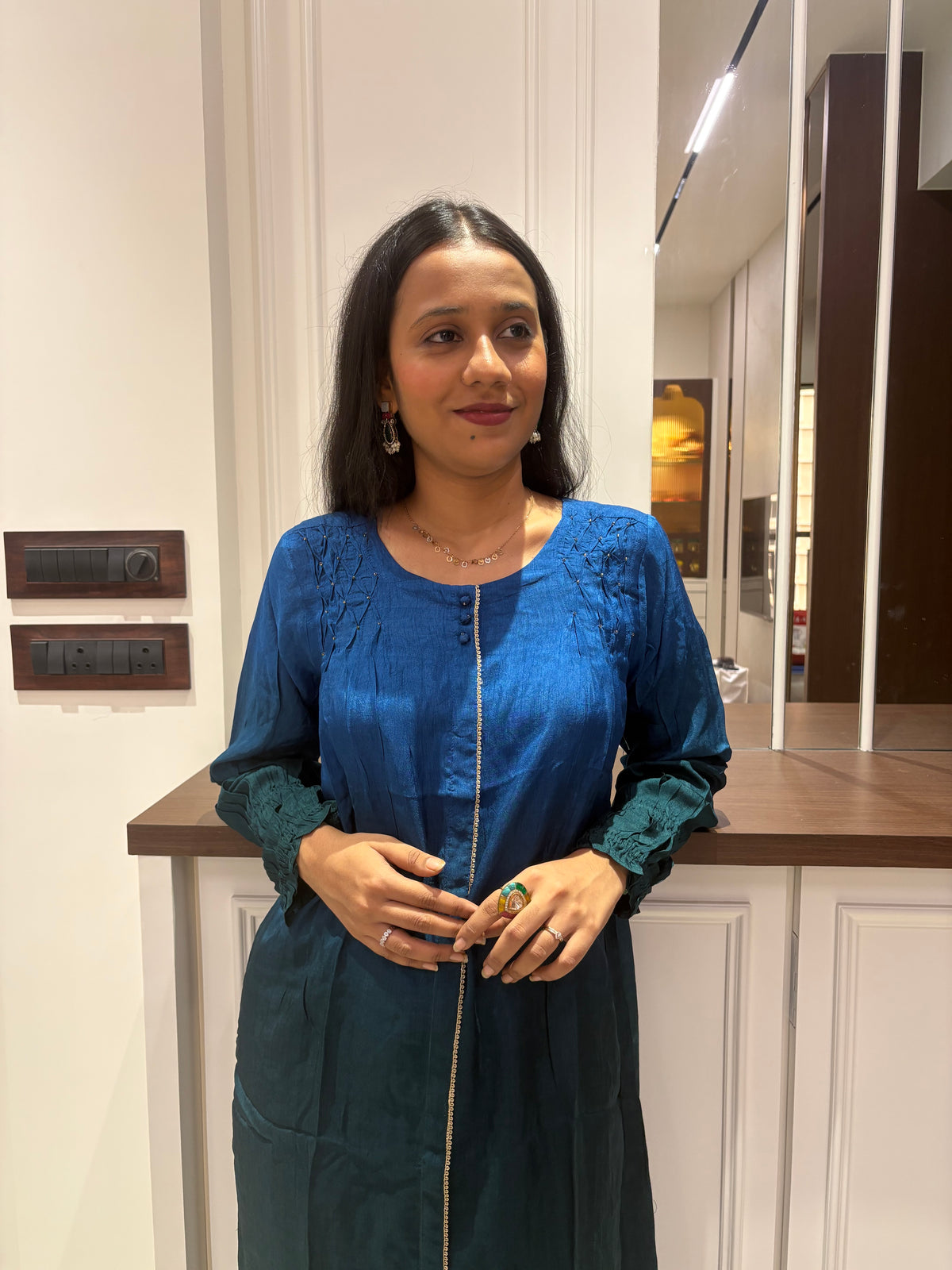 Laila Dual Tone Kurta Pant Set
