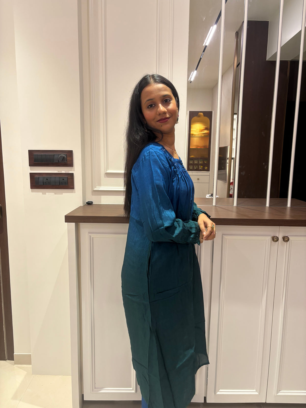 Laila Dual Tone Kurta Pant Set
