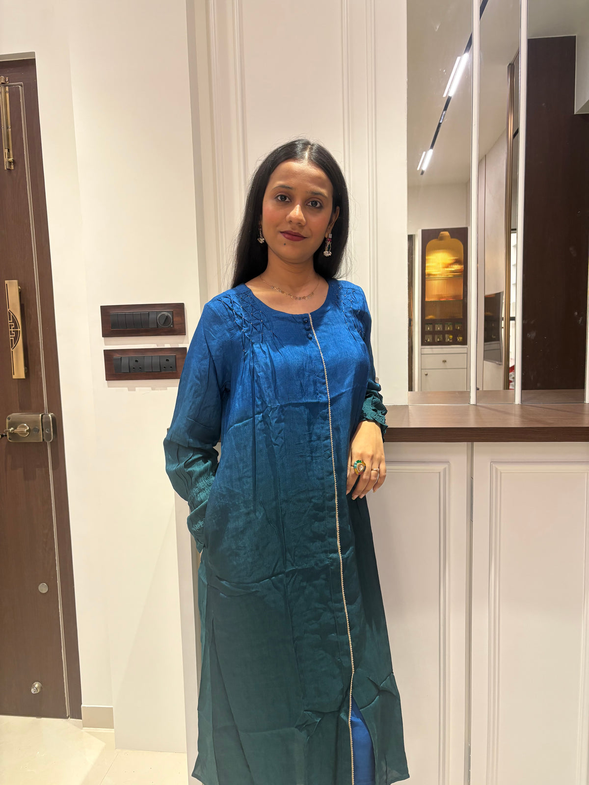 Laila Dual Tone Kurta Pant Set