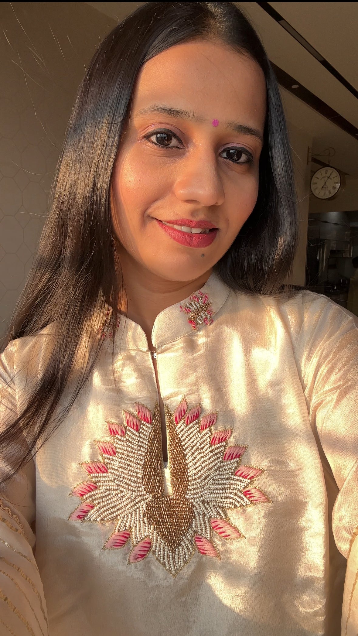 White gharara set - S - Suit Set Kurti Pant Dupatta Set