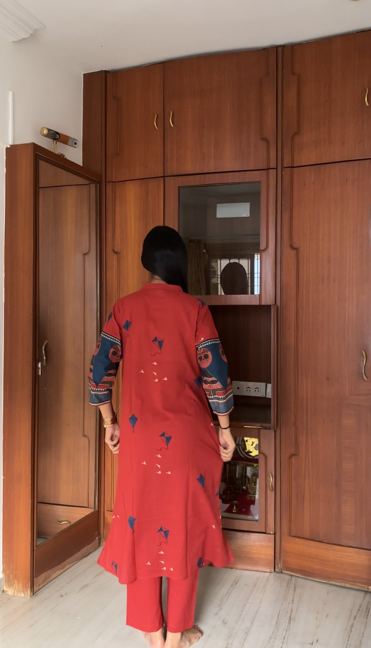 Uttarayan/Makarsankranti Special Kite Motif Printed Kurta Pant Set