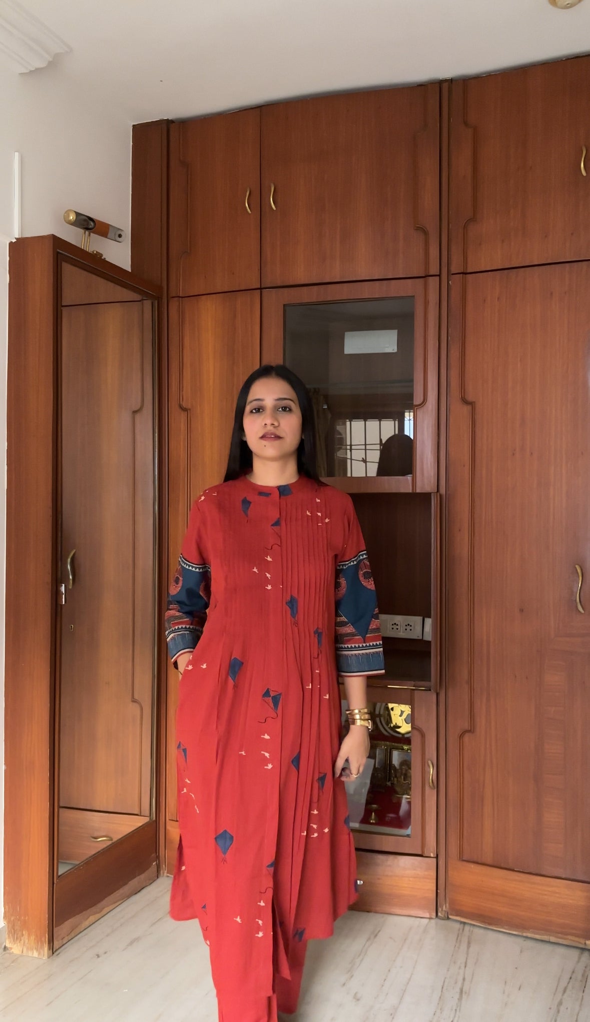 Uttarayan/Makarsankranti Special Kite Motif Printed Kurta Pant Set