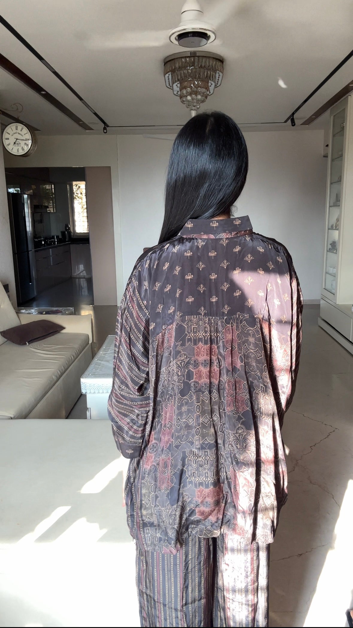 Ajrakh Print Indo Western Co Ord Set