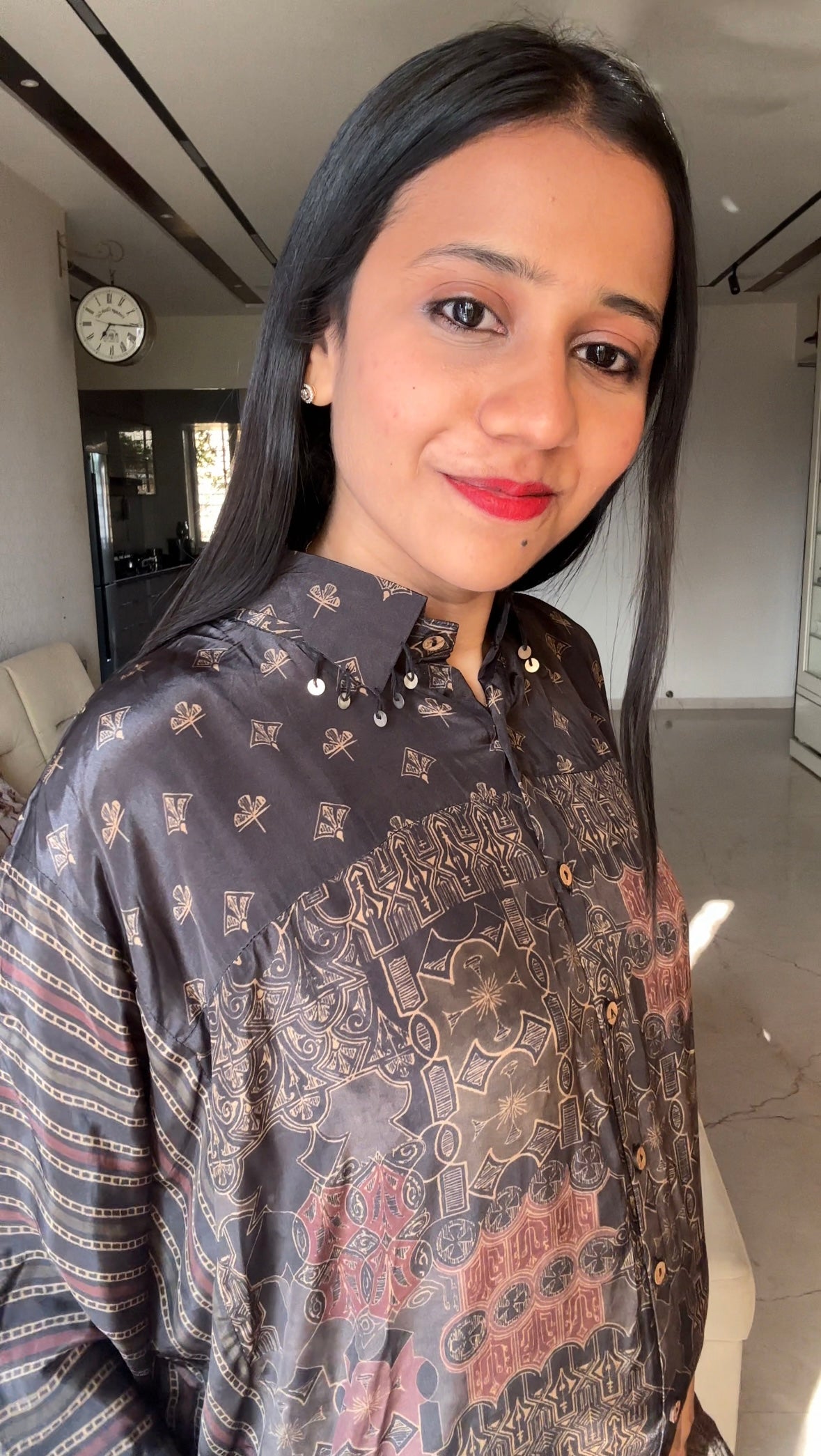 Ajrakh Print Indo Western Co Ord Set