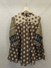 Short kurti-Polka dot kurti for women