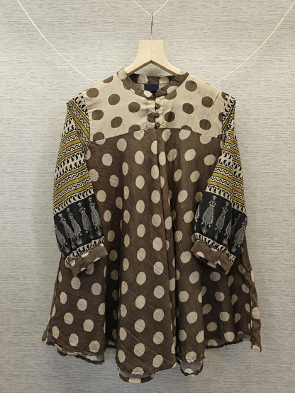 Short kurti-Polka dot kurti for women