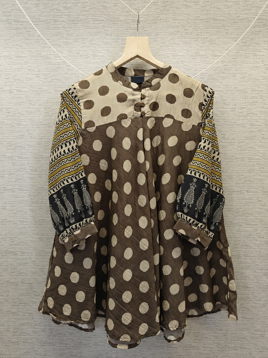 Short kurti-Polka dot kurti for women