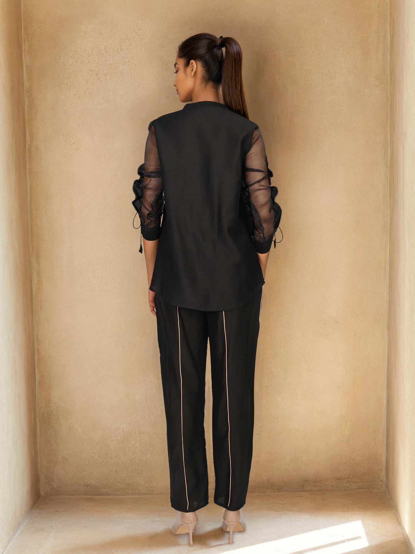 Partywear Black and Golden Co-Ord