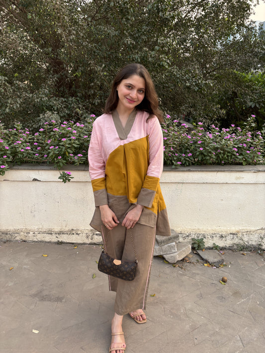 Colorblock Co-ord Set - Coord Set for Women