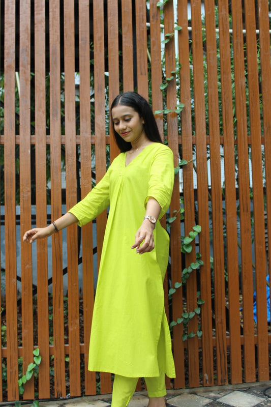 Cotton Kurti Pant Coord set for Women - Coord Set for Women