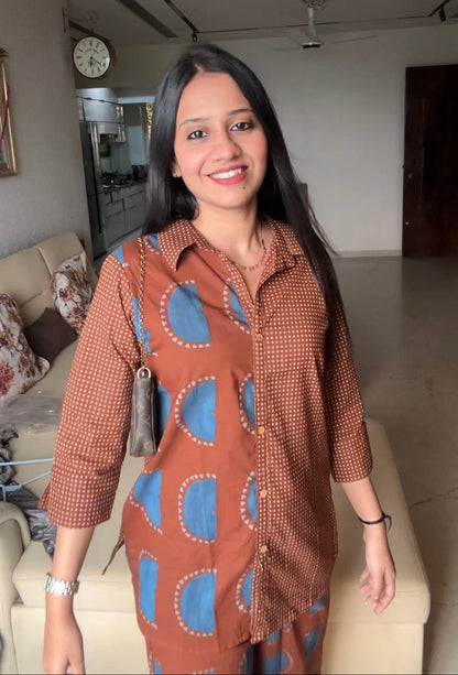Cotton Printed Co-Ord Set for Women Casual Wear - Coord Set for Women