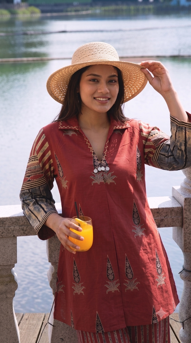 cotton short kurti office wear