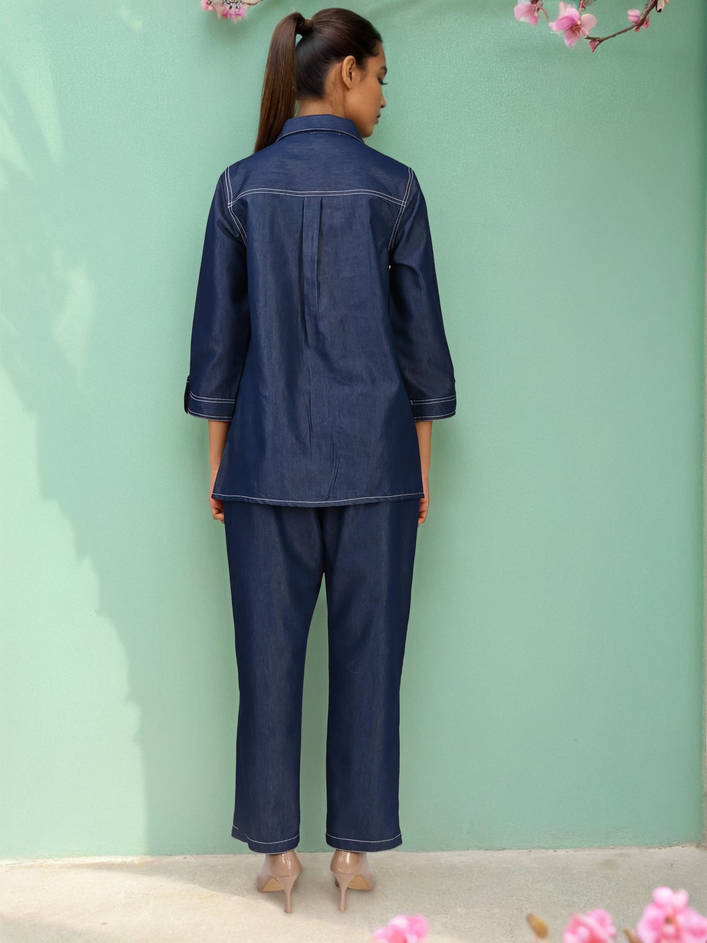 Shanaya Denim Co-Ord with handwork