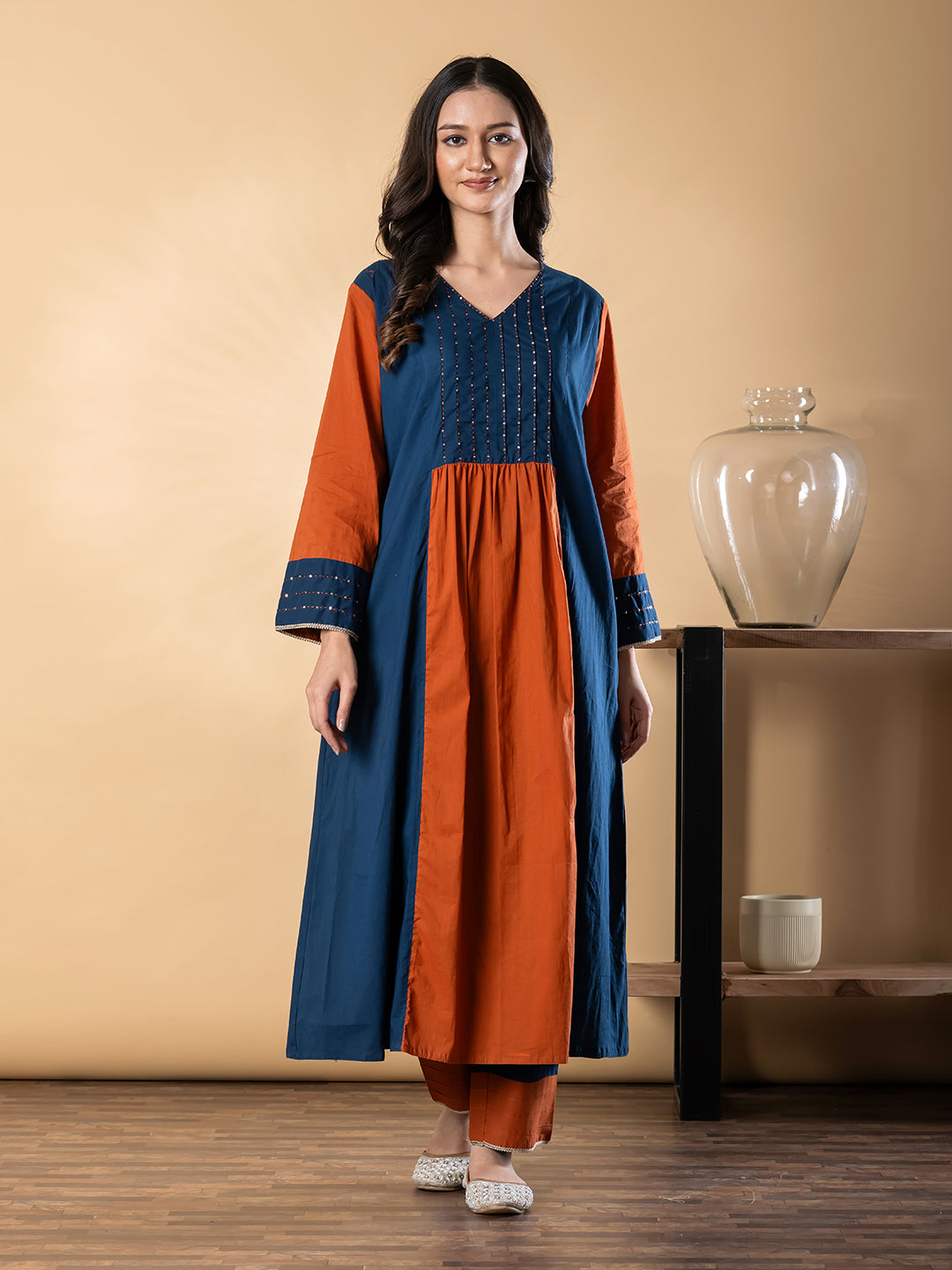 cotton kurta pant set for women