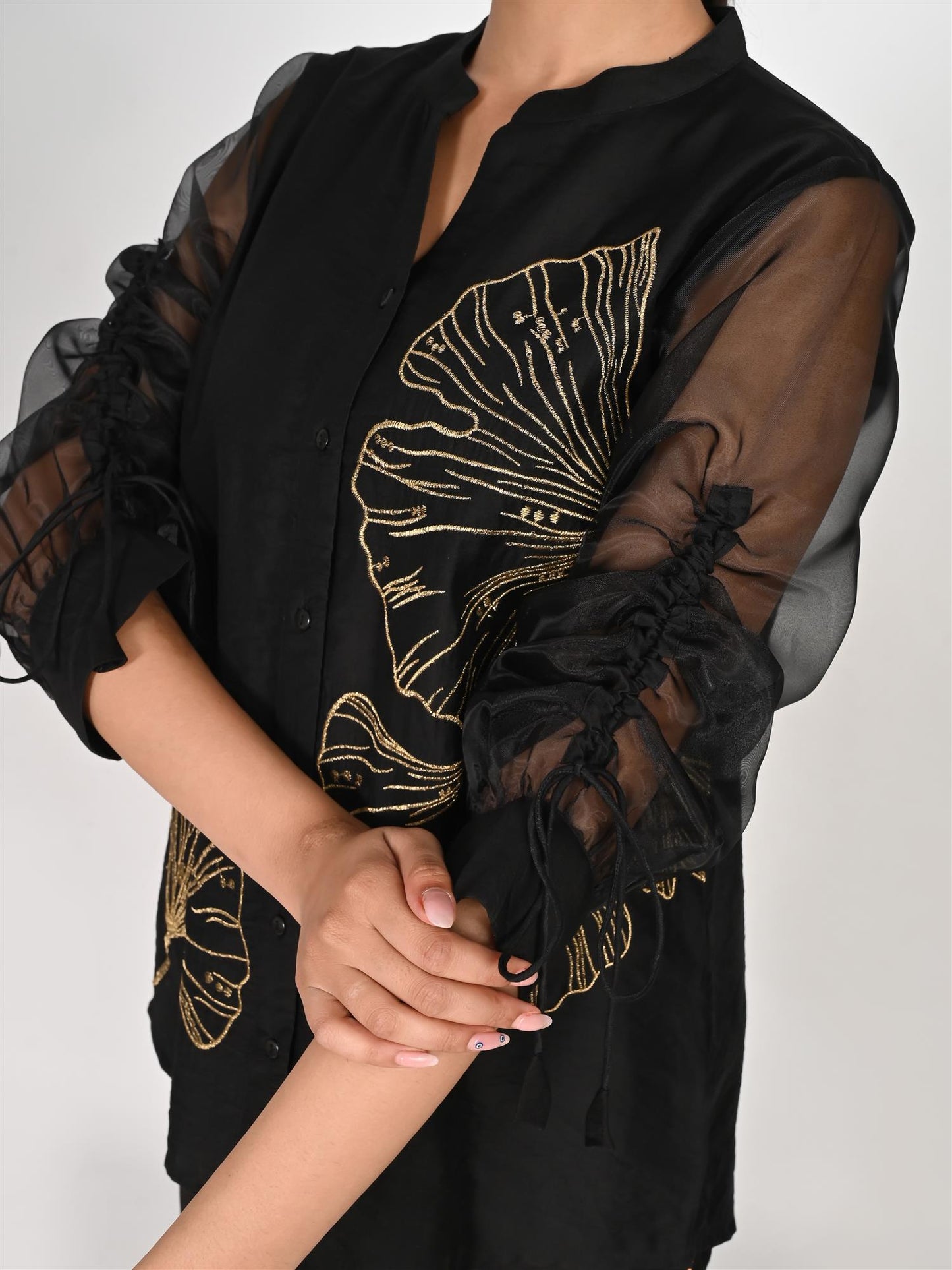 Partywear Black and Golden Co-Ord